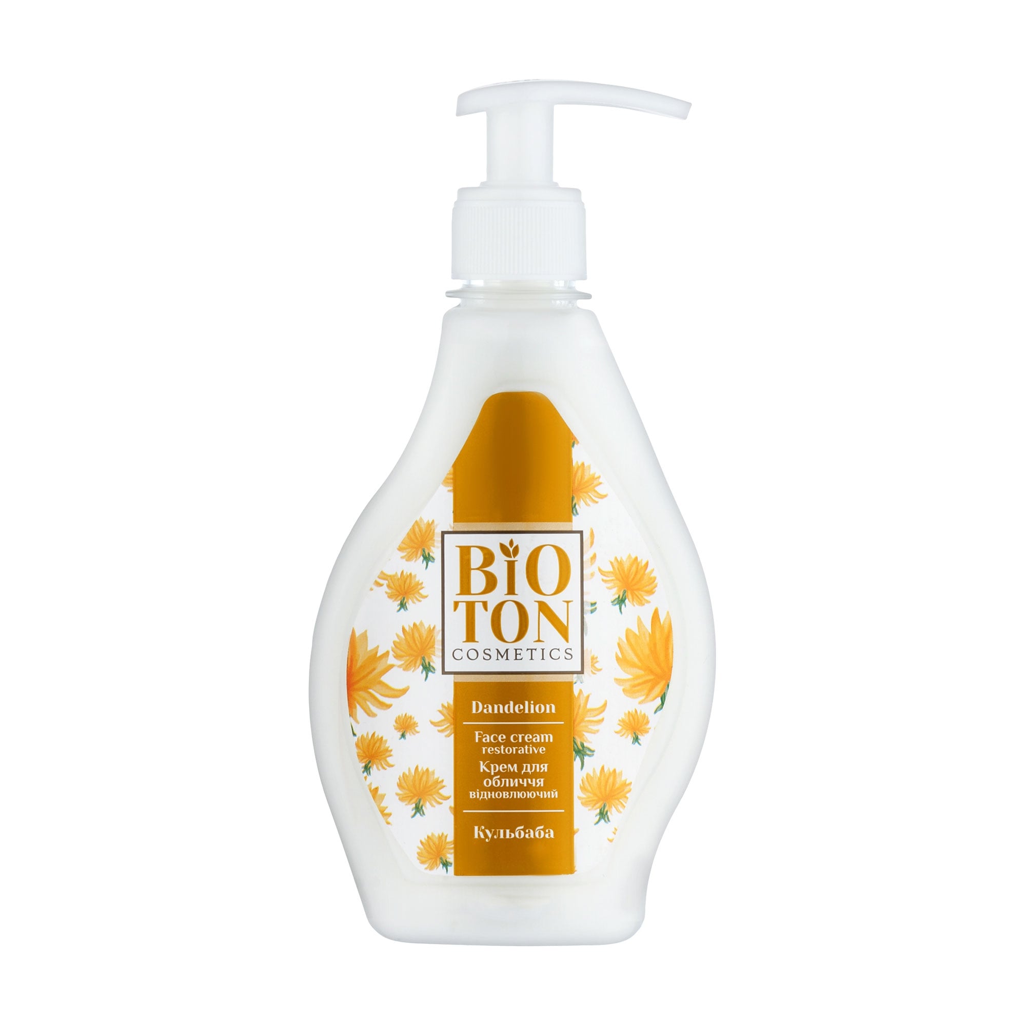 Відновлювальний крем для обличчя  Bioton Cosmetics Face Cream Restorative Dandelion, 350 мл